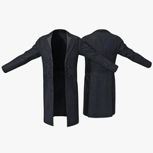 mens manteau noir 3d molier l'accessoire blazer d'affaires caractère vêtements le robe de la mode formel formalwear sexe masculin l'homme modèle semi sport sportscoat vray portés 3d print model - Mito3D