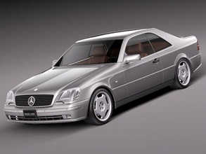 mercedes-benz cl500 c140 1993-1998 1993 1994 1995 1996 1997 1998 90s amg benz car cl cl350 cl600 coupe germany luxury mb mercedes model royal sedan squir vehicle 3d print model - Mito3D