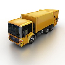 mercedes-benz econic refuse 2013 benz car entry euro garbage heavy industrial lower machine mercedes model poly ready real recycling refuser rolloffcon sanitation taurus x trash truck utility vehicle waste 3d print model - Mito3D