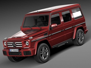 mercedes-benz g-class 2016 2015 2017 2018 4x4 benz car class classic crossover facelifting fl g gelende germany heavy luxury mercedes model offroad retro squir suv vehicle w463 wagen 3d print model - Mito3D