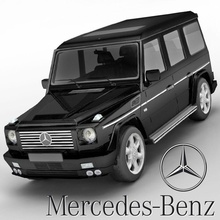 mercedes-benz g-class brabus g500 3d artstudio auto benz car cg class engine g game jeep lower luxury max mercedes model motor poly sedan transport udk vehicle 3d print model - Mito3D