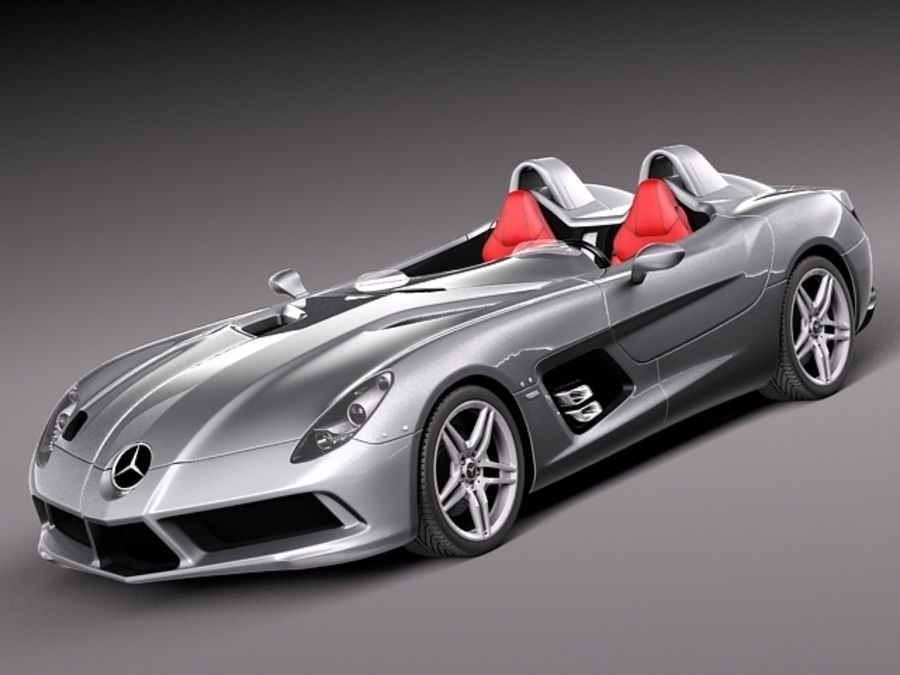 mercedes-benz slr stirling-moss amg benz cabrio car concept convertible fast futuristiv germany mb mercedes model moss r roadster sport spyder squir stirling supercar tuning vehicle vision 3D print model - Mito3D