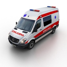 mercedes-benz sprinter ambulance 2014 2013 911 benz car city emergency generic heavy lower lowpoly medical mercedes model poly ready real taurus x time traffic transport van vehicle 3d print model - Mito3D