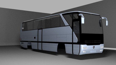 mercedes benz o403 de ônibus veículos 3d print model - Mito3D