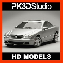 mercedes cl500 500 amg benz brabus car cl cl600 coupe german luxury pk3dstudio sport vehicle 3d print model - Mito3D