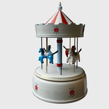 merry go round caja de música animal cuadro la colección decoración vaya greenteaz caballo kid modelo ronda juguete 3d print model - Mito3D