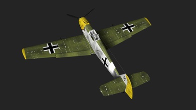 messerschmitt me-109 109 2 velivolo aeromobili aereo fighter tedesco jahill20 me me109 me109e militare modello piano il veicolo guerra mondo ww2 la seconda mondiale 3d print model - Mito3D