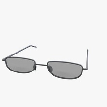 metal frame reading glasses v2 apparel printable lowpoly 3d print model - Mito3D