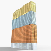 mgm macau 3d 3dcitymodel appartamento architettura i blocchi edificio città paesaggio urbano gioco più in basso macao la modello comunale poli residenziale scena grattacielo struttura test 3d print model - Mito3D