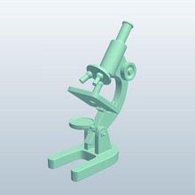 microscopio v1 el herramientas equipo imprimible lowpoly equipos 3d print model - Mito3D