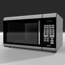 microwave oven opening door appliance c4d cooked cookware electronics food furnishings household kitchen model open phantomliving 3d print model - Mito3D