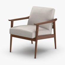 a mediados de siglo moderno brazo la silla animal butaca presidente clasi cojín muebles vivir sala estar modelo royalmix asiento suave taburete 3d print model - Mito3D