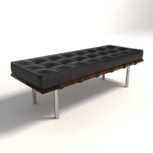 mies van der rohe barcelona tezgah küçük mimarlık sandalye çağdaş kanepe des yemek mobilyalar mobilya iç deri canlı salonu şezlong queizer dışkı ahşap 3d print model - Mito3D