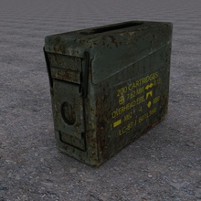 military ammo box ammunition container crate game gun lower model modern poly props ready real soulzero time war weapon 3d print model - Mito3D