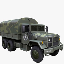 military truck reo m35a2 35 3degestar 6x6 army camo cargo carrier convoy cover deuce m m35 model old transport transportation troop us vehicle vintage war wwii M35 3d print model - Mito3D