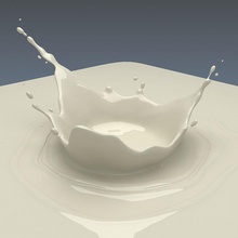 süt sıçrama Görünümüdür 3dthorium krem düşüyor fbx gıda ücretsiz etkisi endüstriyel sıvı maya milksplash model su yoğurt 3d print model - Mito3D