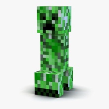minecraft creeper 3d molier 3ds animal blocks cartoon character colorful creatures draws fantasy game graphics icon international model monster pixel pixelated symbol vray 3d print model - Mito3D