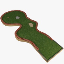 mini foro di golf 5 3d corso dejavu2182 gioco il giocatore più in basso minigolf modello all'aperto poli pronto sport 3d print model - Mito3D
