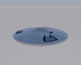 mini ufo fly sci fi aircraft architecture 3d print model - Mito3D
