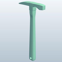 data mining scalpello martello v1 di il strumenti attrezzature stampabile lowpoly 3d print model - Mito3D