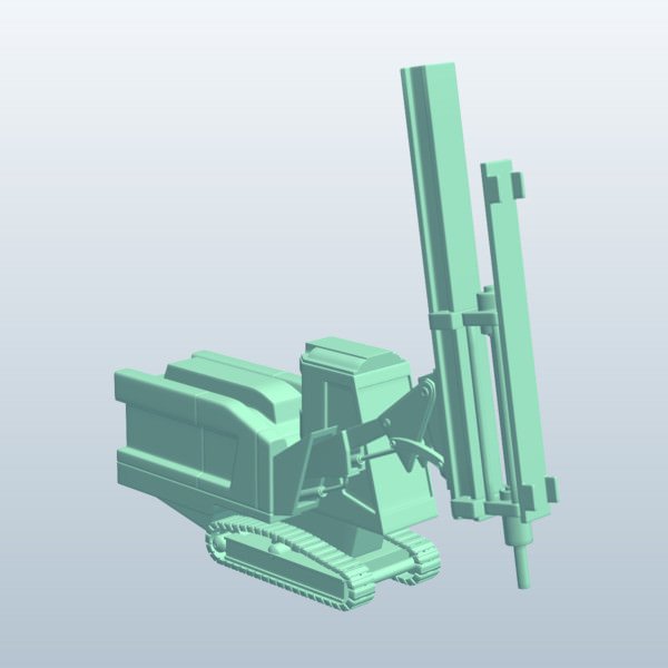 mineração rotary broca v3 de as ferramentas equipamento printable lowpoly 3D print model - Mito3D