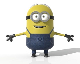 minion animation cartoon character despicable fantasy film game grossartiger high human me model poly professional quality toon 3d print model - Mito3D