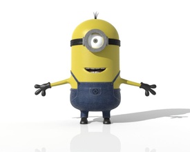 minion big animation cartoon character despicable fantasy film game grossartiger high human me model poly professional quality toon 3d print model - Mito3D