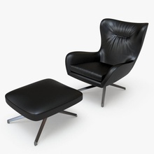 minotti jensen koltuk & Osmanlı 3d aaartek sandalye dekorasyon mobilyalar mobilya ev deri göster model modern normal profesyonel gerçekçi kılıyor V-ray'in zbrush 3d print model - Mito3D