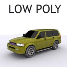 mitsubishi challenger 3d 3dmart car heavy lower model off poly road suv tracks vehicle 3d print model - Mito3D