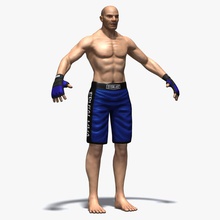 combattant de mma l'athlète la cage caractère coswiz fighter les gars l'homme sexe masculin modèle sport l'ufc 3d print model - Mito3D
