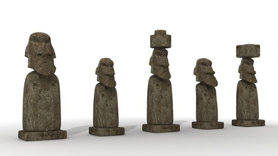 moai Architektur bigblueanimations Charakter Zivilisationen Ostern Kopf historisch ist Mensch Inka Insel Wahrzeichen verloren Mann Modell Denkmal mystery national nui Parkplatz rapa rock statue Stein Struktur 3d print model - Mito3D