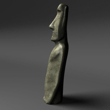 moai aircamp ancient architecture character chile easter elements historical human island landmark man model monolith national parking polynesia rock sculpture statue stone tribal 3d print model - Mito3D