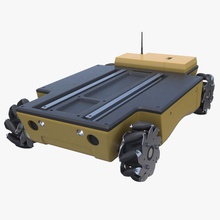 mobile omni robot piattaforma di controllo terra industriale macchina mecanum modello orest remoto robotica terremoto senza equipaggio il veicolo 3d print model - Mito3D