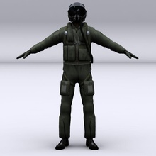 modern fighter pilot character american file404 guys human jet male man model nato navy usaf 3d print model - Mito3D