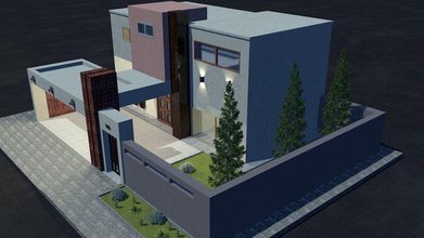 casa moderna arquitetura a godoi modelo moderno estrutura vilmar 3d print model - Mito3D