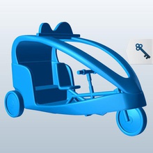 modern çekçek v1 araç yazdırılabilir lowpoly 3d print model - Mito3D