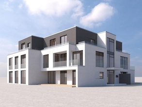 villa moderna arquitetura a casa modelo moderno rendart residencial estrutura villas 3d print model - Mito3D
