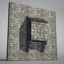 modulare in low poly castello di struttura difensiva 3d architettura frullatore builder difesa difensive dungeon motore fantasia la fortezza gioco storico più basso lowpoly medievale mideval modello poli assedio 3d print model - Mito3D