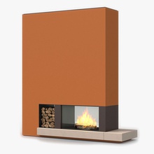 modus gaudí chimenea 3d de la arquitectura elementos fuego llama el mobiliario muebles calefacción modelo razor x estufa vray caliente 3d print model - Mito3D