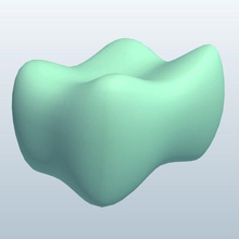 molar sin root v1 de la raíz anatomía imprimible lowpoly 3d print model - Mito3D