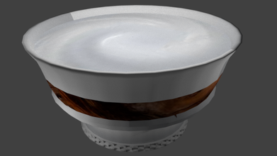 Moğol Gümüş kupa moğolca kap sahne madde 3d print model - Mito3D