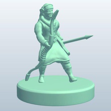 mongolian warriorbow v1 warrior bow people printable lowpoly 3d print model - Mito3D