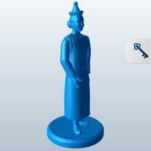 mongolian woman v1 people printable lowpoly 3d print model - Mito3D