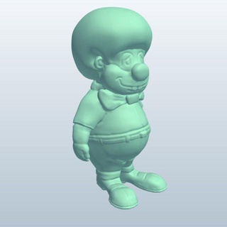 Monitor clowndopey v1 Figur blöd Clown druckbar Lowpoly 3d print model - Mito3D