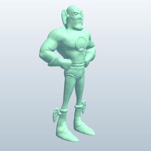 monitor superherospeed v1 Figur Superheld Geschwindigkeit Menschen bedruckbar ist lowpoly 3d print model - Mito3D