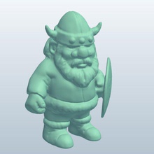 monitor viking v1 figurine people printable lowpoly 3d print model - Mito3D