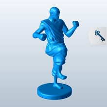 monkattackstance v1 monk attack stance people printable lowpoly 3d print model - Mito3D
