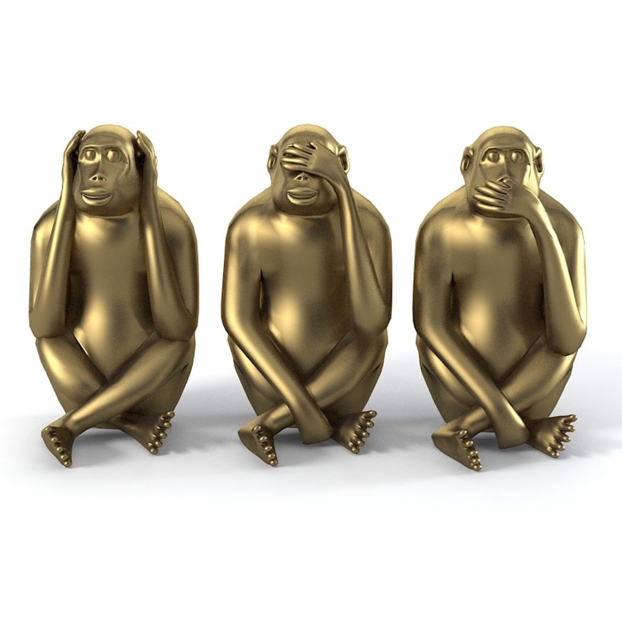 monkey statues set sculpture animal modern anatomy body character contemporary human model primate shop3ds statue 3D print model - Mito3D