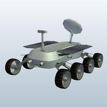 Mond-rover v1 Mond rover unbemannt Fahrzeuge bedruckbar ist lowpoly 3d print model - Mito3D