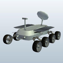 moon rover v1 unmanned vehicles printable lowpoly 3d print model - Mito3D